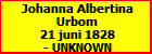 Johanna Albertina Urbom