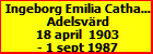 Ingeborg Emilia Catharina Adelsvrd