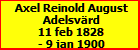 Axel Reinold August Adelsvrd