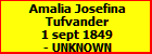 Amalia Josefina Tufvander