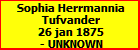 Sophia Herrmannia Tufvander