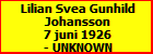 Lilian Svea Gunhild Johansson