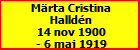Mrta Cristina Halldn