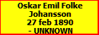 Oskar Emil Folke Johansson