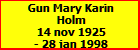 Gun Mary Karin Holm