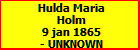 Hulda Maria Holm