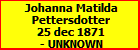 Johanna Matilda Pettersdotter