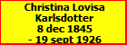 Christina Lovisa Karlsdotter