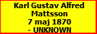 Karl Gustav Alfred Mattsson