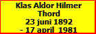 Klas Aldor Hilmer Thord