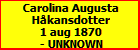 Carolina Augusta Hkansdotter