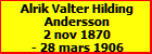 Alrik Valter Hilding Andersson