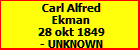 Carl Alfred Ekman