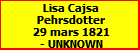 Lisa Cajsa Pehrsdotter