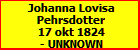 Johanna Lovisa Pehrsdotter