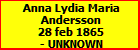 Anna Lydia Maria Andersson