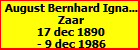 August Bernhard Ignatius Zaar