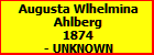 Augusta Wlhelmina Ahlberg