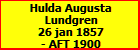 Hulda Augusta Lundgren