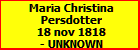 Maria Christina Persdotter
