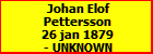 Johan Elof Pettersson
