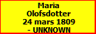 Maria Olofsdotter