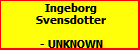Ingeborg Svensdotter