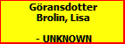Gransdotter Brolin, Lisa