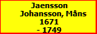 Jaensson Johansson, Mns