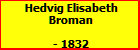 Hedvig Elisabeth Broman
