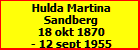 Hulda Martina Sandberg