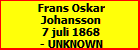 Frans Oskar Johansson