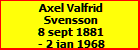 Axel Valfrid Svensson