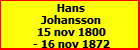 Hans Johansson