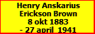Henry Anskarius Erickson Brown