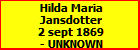 Hilda Maria Jansdotter