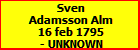 Sven Adamsson Alm