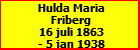 Hulda Maria Friberg