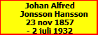Johan Alfred Jonsson Hansson