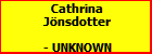 Cathrina Jnsdotter