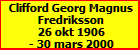 Clifford Georg Magnus Fredriksson