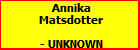 Annika Matsdotter