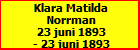 Klara Matilda Norrman