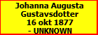Johanna Augusta Gustavsdotter