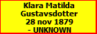 Klara Matilda Gustavsdotter