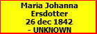 Maria Johanna Ersdotter