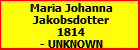 Maria Johanna Jakobsdotter