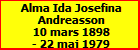 Alma Ida Josefina Andreasson