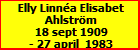 Elly Linna Elisabet Ahlstrm