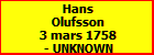 Hans Olufsson